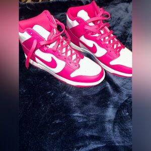 Pink Nike High Top Dunks